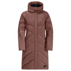 Płaszcz damski Jack Wolfskin Marienplatz. Brązowe płaszcze Jack Wolfskin, na zimę, m, bez wzorów, z materiału, z kapturem. Za 1,145.50 zł.