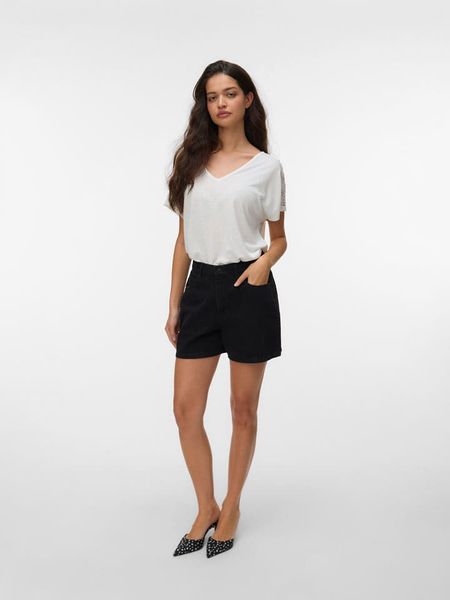 Vero Moda Koszulka w kolorze białym rozmiar: XL. Białe bluzki Vero Moda, xl, bez wzorów, z koronki, bez kołnierzyka, bez ramiączek. Za 89.95 zł.