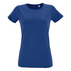 Koszulka Damska Regent Z Okrągłym Dekoltem I Dopasowanym Krojem. Niebieskie bluzki SOL'S, s, bez wzorów, sportowe, bez kołnierzyka, bez ramiączek. Za 36.99 zł.