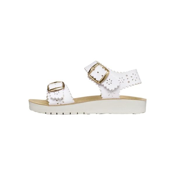 Sandały GEOX J SANDAL COSTAREI Biały. Białe sandały Geox, bez wzorów, z syntetyku, bez obcasa, bez zapięcia. Za 209.99 zł.