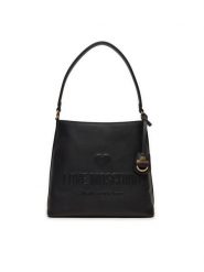LOVE MOSCHINO Torebka JC4115PP1LL1000A Czarny. Czarne torebki klasyczne Love Moschino, bez wzorów, ze skóry, bez dodatków. Za 659.99 zł.