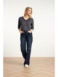 Smashed Lemon Dżinsy - Flared fit - w kolorze granatowym rozmiar: L. Niebieskie jeansy Smashed Lemon, l, bez wzorów. Za 109.00 zł.