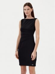 Calvin Klein Sukienka codzienna K20K208433 Czarny Regular Fit. Czarne sukienki Calvin Klein, na co dzień, bez wzorów, z syntetyku, wizytowe, bez kołnierzyka, bez ramiączek, proste. Za 459.99 zł.