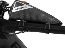 Torba na ramę 0,5 L do rowerów szosowych, górskich i triathlonowych. Czarne torby na ramię ROCKBROS, bez wzorów, z materiału, biznesowe, na ramię, bez dodatków. Za 87.20 zł.