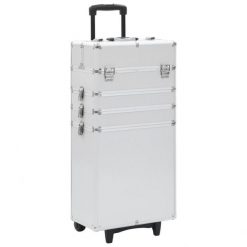 Wózek na akcesoria do makijażu, aluminiowy, srebrny. Zestawy Vida. W wyprzedaży za 597.00 zł.