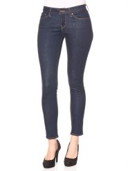 Levi´s Dżinsy "711" - Skinny fit - w kolorze granatowym rozmiar: W26/L32. Niebieskie jeansy l, z aplikacjami, z podwyższonym stanem. Za 217.99 zł.