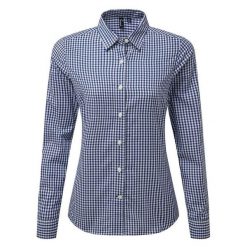 Damska Koszula Z Długim Rękawem Maxton W Kratę. Białe koszule PREMIER, xs, bez wzorów, casualowe, bez kołnierzyka, bez ramiączek. Za 119.99 zł.