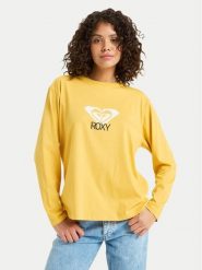 Roxy Bluzka Hangloose Art ERJZT06035 Żółty Regular Fit. Żółte swetry Roxy, s, bez wzorów, z bawełny, bez ramiączek. Za 129.99 zł.
