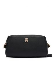 Tommy Hilfiger Torebka Th Grace Camera Bag AW0AW18863 Czarny. Czarne listonoszki TOMMY HILFIGER, bez wzorów, ze skóry, bez dodatków. Za 449.99 zł.