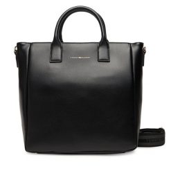 Torebka Tommy Hilfiger. Czarne shopper TOMMY HILFIGER, bez wzorów, bez dodatków. Za 649.99 zł.