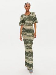 Munthe Sukienka dzianinowa Overcast 242139024273 Zielony Slim Fit. Zielone sukienki Munthe, bez wzorów, z dzianiny, bez kołnierzyka, bez ramiączek. Za 569.99 zł.