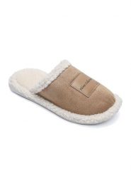 Confly Kapcie w kolorze jasnobrązowym rozmiar: 37. Brązowe obuwie domowe Confly, bez wzorów, bez zapięcia. Za 34.77 zł.