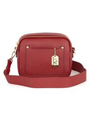 Anna Morellini Skórzana torebka "Aldina" w kolorze czerwonym - 22 x 18 x 11 cm rozmiar: onesize. Czerwone torby na ramię Anna Morellini, bez wzorów, z materiału, na ramię, bez dodatków. Za 260.99 zł.