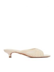 Nine West Klapki CEO-NV-015 Beżowy. Brązowe klapki Nine West, bez wzorów, z materiału, bez obcasa. Za 229.99 zł.