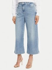Guess Jeansy W5GA2E D5O90 Niebieski Wide Leg. Niebieskie jeansy Guess, z aplikacjami. Za 369.99 zł.