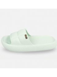 Lee Klapki "Maya" w kolorze zielonym rozmiar: 40. Zielone klapki Lee, bez wzorów, z otwartym noskiem, bez obcasa. Za 79.77 zł.