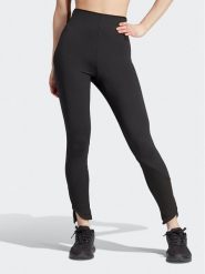 Adidas Legginsy HZ2858 Czarny Slim Fit. Czarne legginsy Adidas, s, bez wzorów, z syntetyku. Za 279.99 zł.