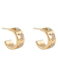 Guess Kolczyki JUBE06 085JW Złoty. Żółte kolczyki Guess, ze stali. Za 248.99 zł.