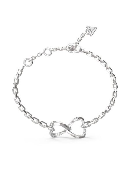 Guess Bransoletka JUBB0461 8JW Srebrny. Szare bransoletki Guess, metalowe. Za 209.99 zł.