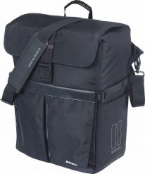 Torba rowerowa Move MIK Hooks, czarna. Czarne torby na laptopa BASIL, bez wzorów, z materiału, na ramię. Za 299.00 zł.