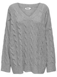 ONLY Sweter w kolorze szarym rozmiar: XS. Szare swetry Only, xs, bez wzorów, bez ramiączek. Za 74.81 zł.