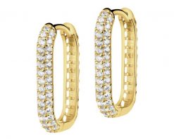 Złote kolczyki z cyrkoniami. Żółte kolczyki Apart, z cyrkonią, złote. Za 2,159.00 zł.