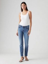 Levi's Dżinsy - Skinny fit - w kolorze niebieskim rozmiar: W25/L30. Niebieskie jeansy Levi's®, l, z aplikacjami. Za 167.45 zł.