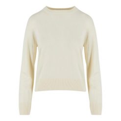 Bluza Damska Dzianinowa Z Okrągłym Dekoltem. Brązowe bluzy Urban Classics, s, bez wzorów, z dzianiny, bez kaptura. Za 115.99 zł.