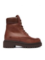 G-Star Raw Trzewiki EO-MERIC-25FW35 Brązowy. Brązowe botki G-Star Raw, bez wzorów, ze skóry, bez obcasa, na płaskiej podeszwie, bez zapięcia. Za 479.99 zł.