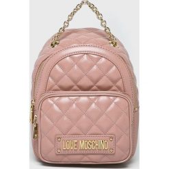 Love Moschino - Plecak. Czerwone plecaki Love Moschino, bez wzorów, z materiału. W wyprzedaży za 549.90 zł.