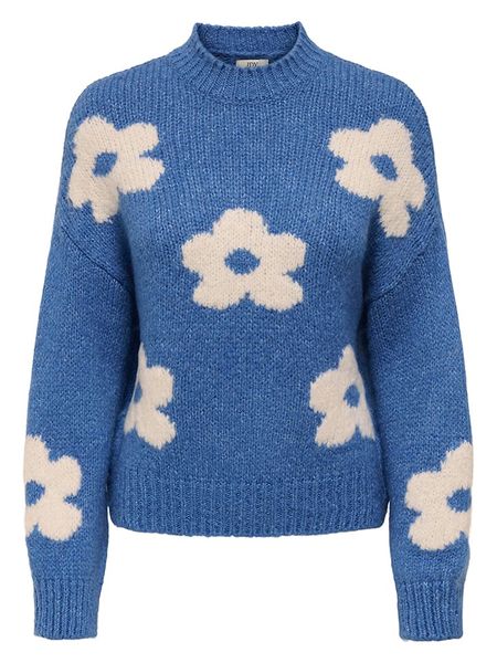 JDY Sweter w kolorze niebieskim rozmiar: L. Niebieskie swetry JDY, l, bez wzorów, bez ramiączek. Za 158.47 zł.