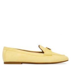Lordsy LAUREN RALPH LAUREN. Żółte lordsy Lauren Ralph Lauren, bez wzorów, bez obcasa, bez zapięcia. Za 649.99 zł.