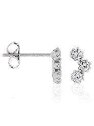 OR ÉCLAT Złote kolczyki-wkrętki "Zirconias" z cyrkoniami rozmiar: onesize. Białe kolczyki OR ÉCLAT, z cyrkonią, złote. Za 391.99 zł.