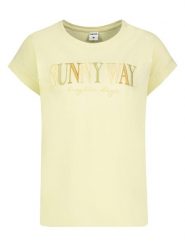 Sublevel Koszulka w kolorze jasnożółtym rozmiar: M. Żółte bluzki Sublevel, m, bez wzorów, z bawełny, bez kołnierzyka, bez ramiączek. Za 43.99 zł.