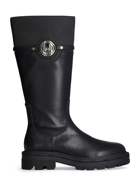 Liu Jo Botki w kolorze czarnym rozmiar: 39. Czarne botki Liu Jo, bez wzorów, z materiału, bez obcasa, bez zapięcia. Za 396.88 zł.