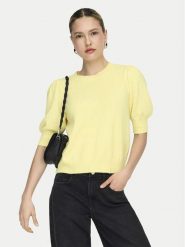 ONLY Sweter Rica 15318551 Żółty Regular Fit. Żółte swetry Only, l, bez wzorów, z syntetyku, bez ramiączek. Za 139.99 zł.