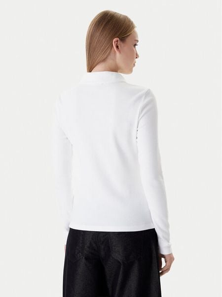 Calvin Klein Bluzka Ls Woven Label LV047E203G Biały Slim Fit. Białe bluzki Calvin Klein, xl, bez wzorów, z bawełny, bez kołnierzyka, bez ramiączek. Za 219.99 zł.