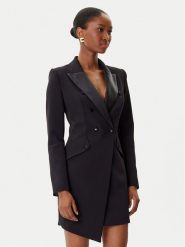 Elisabetta Franchi Marynarka AB-803-56E2-V520 Czarny Regular Fit. Czarne marynarki i żakiety Elisabetta Franchi, bez wzorów, z syntetyku. Za 2,259.00 zł.