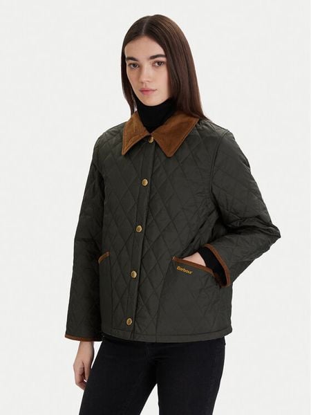 Barbour Kurtka przejściowa Liddesdale Quilted LQU1851OL71 Zielony Regular Fit. Zielone kurtki Barbour, bez wzorów, z syntetyku, bez kaptura. Za 1,009.00 zł.