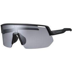 Rowerowe okulary przeciwsłoneczne TECHNIUM 2 L fotochromowe, czarne. Czarne okulary przeciwsłoneczne Shimano, bez wzorów, sportowe. Za 475.55 zł.
