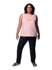 Columbia Top funkcyjny "Ruby Springs" w kolorze jasnoróżowym rozmiar: L. Różowe topy Columbia, l, bez wzorów, bez kołnierzyka, bez ramiączek. Za 43.99 zł.