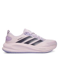 Buty do biegania adidas. Fioletowe obuwie sportowe Adidas, bez zapięcia, do biegania. Za 399.99 zł.