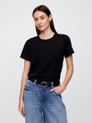 GAP Koszulka w kolorze czarnym rozmiar: XL. Czarne bluzki GAP, xl, bez wzorów, z bawełny, bez kołnierzyka, bez ramiączek. Za 57.20 zł.