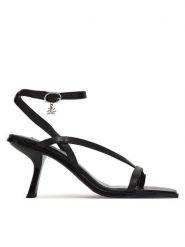 KARL LAGERFELD Sandały Karmel KL33606 Czarny. Czarne sandały KARL LAGERFELD, bez wzorów, ze skóry, bez obcasa, na szpilce, bez zapięcia. Za 769.99 zł.