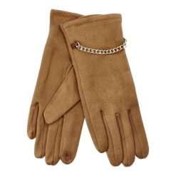 Żółte Rękawiczki Glamour Damskie Armodo. Żółte rękawiczki Armodo, bez wzorów, eleganckie. Za 49.99 zł.