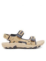 Merrell Sandały Huntington Sport Convert J038488 Beżowy. Brązowe obuwie sportowe Merrell, ze skóry, bez zapięcia. Za 309.99 zł.