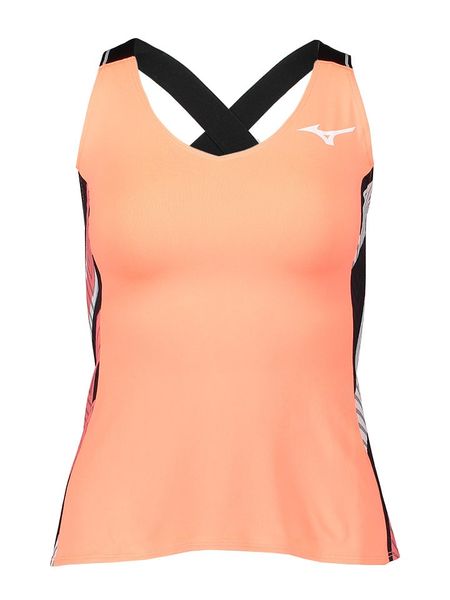 Mizuno Top sportowy w kolorze pomarańczowym rozmiar: XS. Pomarańczowe koszulki sportowe Mizuno, bez wzorów, z materiału, bez ramiączek, outdoorowe. Za 52.79 zł.