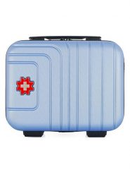 SWISS KOPPER Kosmetyczka "Ruti" w kolorze błękitnym - 30 x 23 x 16 cm rozmiar: onesize. Niebieskie kufry i kosmetyczki SWISS KOPPER, bez wzorów, z materiału, bez dodatków. Za 78.99 zł.