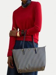 LAUREN RALPH LAUREN Torebka 431916737048 Granatowy. Niebieskie shopper Lauren Ralph Lauren, bez wzorów, z materiału, bez dodatków. Za 535.99 zł.