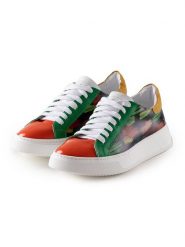 Anna Morellini Skórzane sneakersy "Luista" ze wzorem rozmiar: 38. Trampki Anna Morellini, bez wzorów, bez zapięcia. Za 289.88 zł.